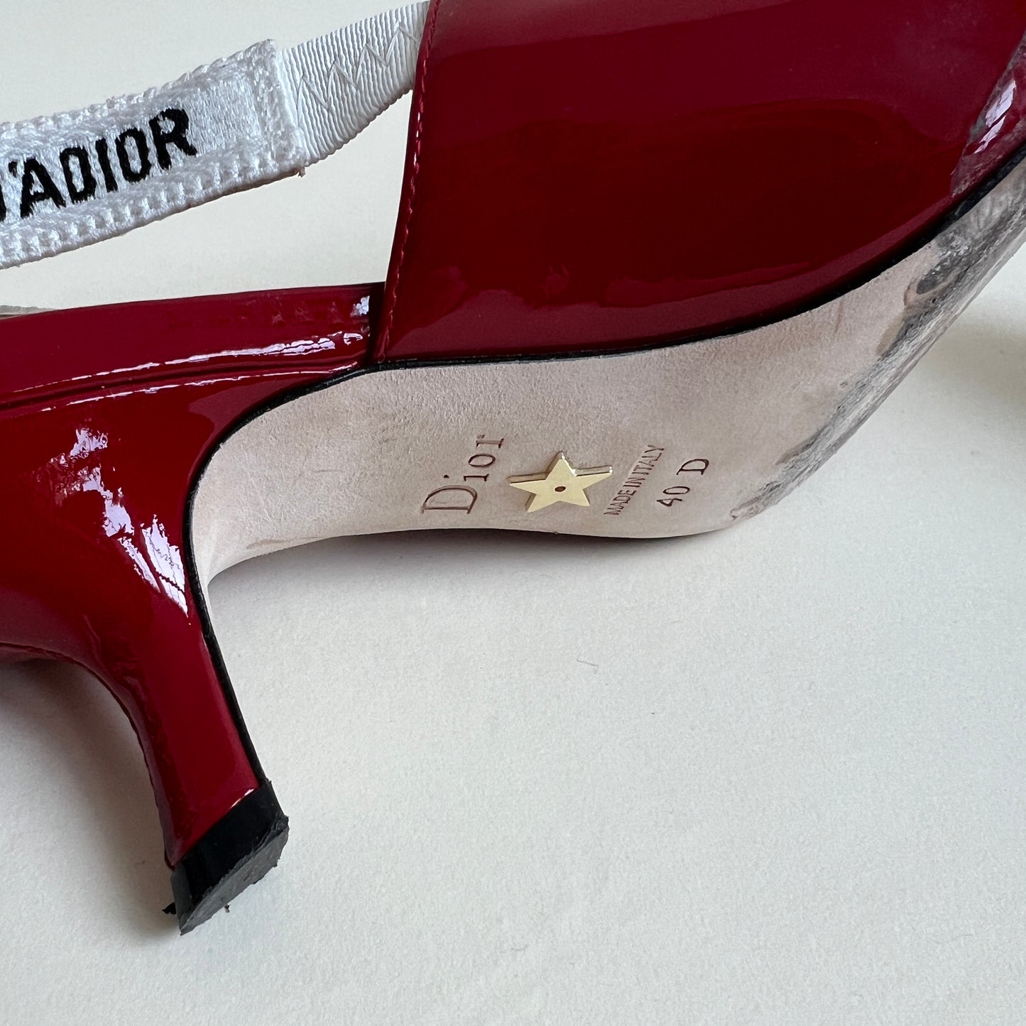 Dior J’adior patent leather sling back pumps (9)