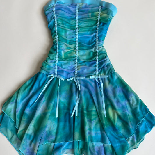2000s tie dye mini dress (xxs/xs)