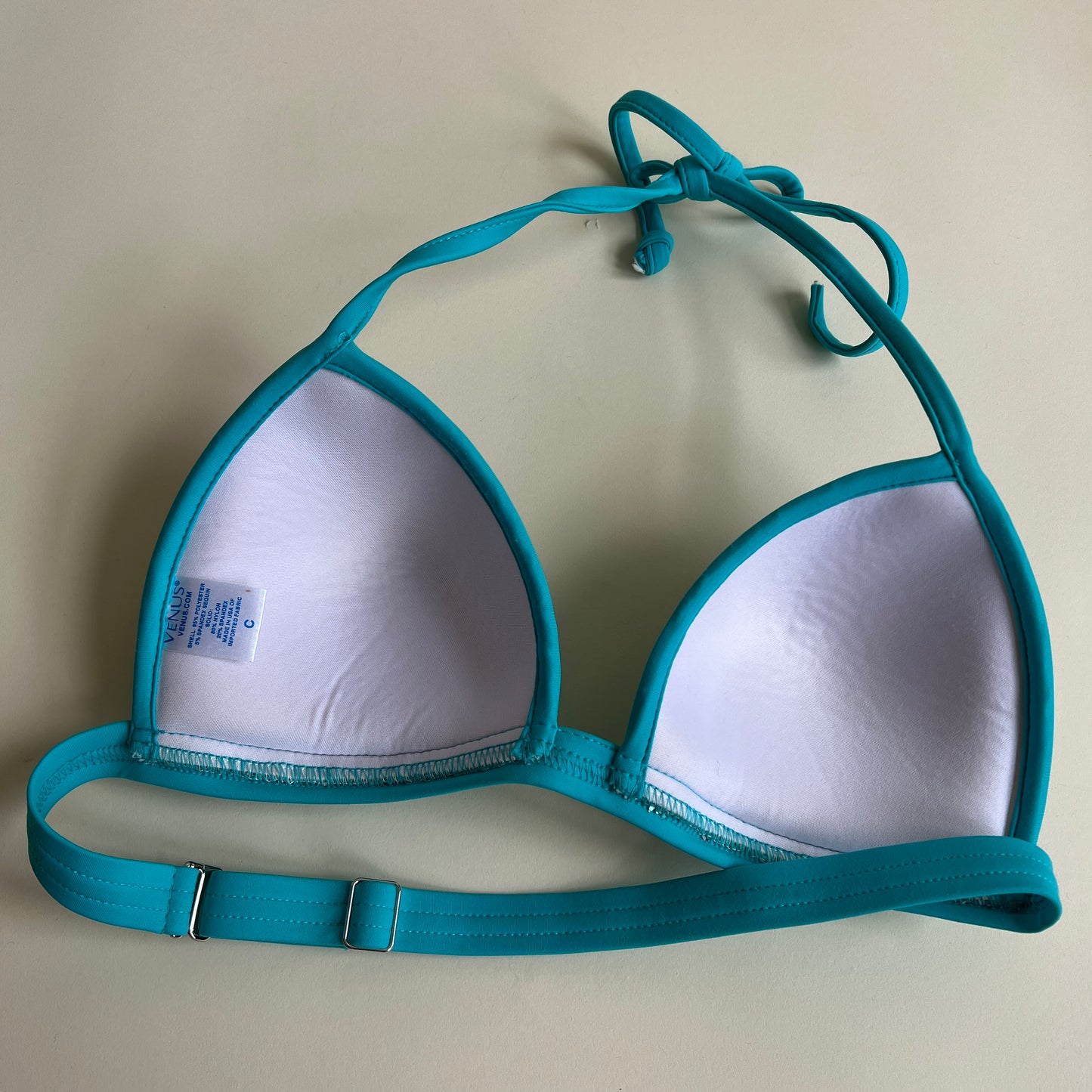 Y2K blue sequin bikini/rave top (C)