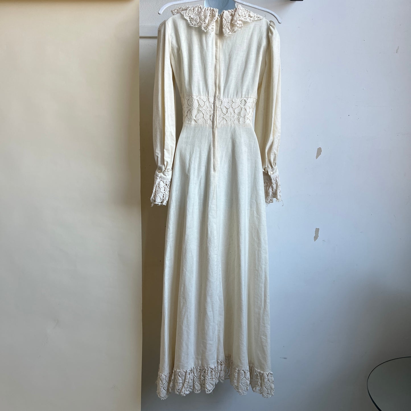 Vintage ivory prairie dress (S)